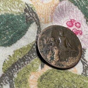 🪙 1919 France 5 Centimes Coin — Third Republic — WWI Era — Circulated - Vintage
